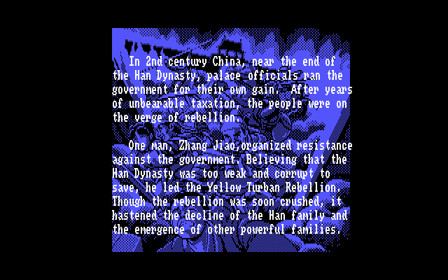 Romance of the Three Kingdoms II gameplay screenshot