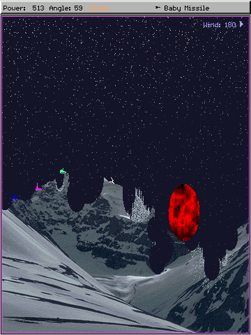 Scorched Earth gameplay screenshot