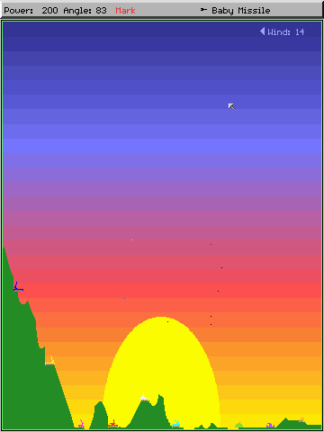 Scorched Earth gameplay screenshot