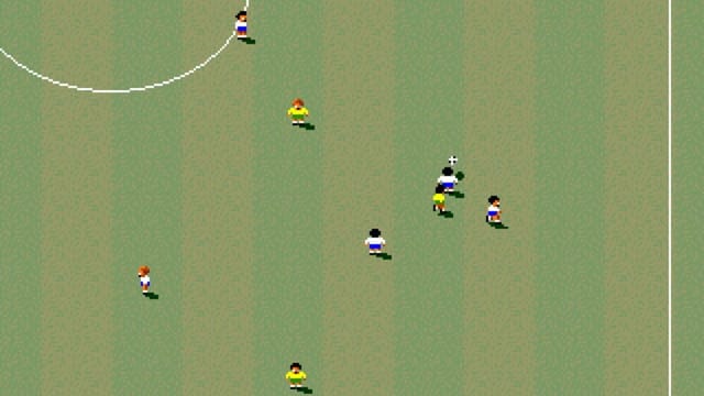 Sensible World of Soccer gameplay screenshot