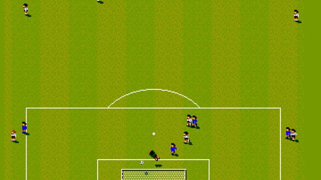 Sensible World of Soccer gameplay screenshot