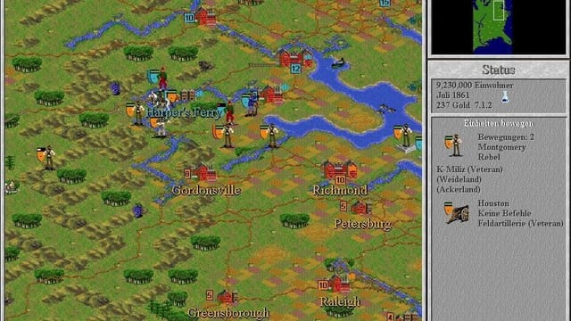 Sid Meier's Civilization II: Conflicts in Civilization gameplay screenshot