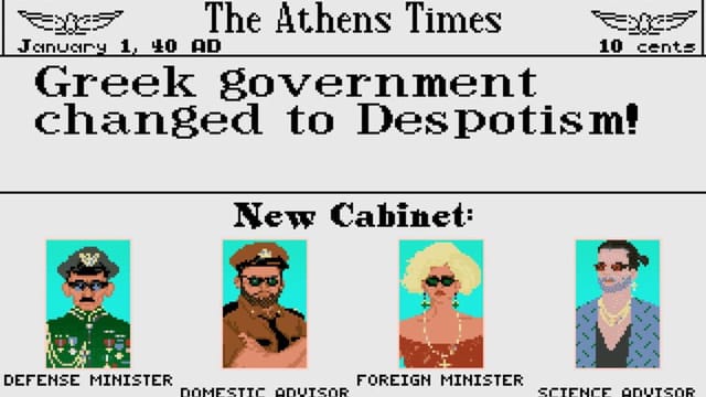 Sid Meier's Civilization gameplay screenshot
