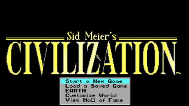 Sid Meier's Civilization gameplay screenshot