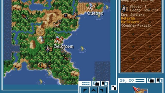 Sid Meier's Colonization gameplay screenshot