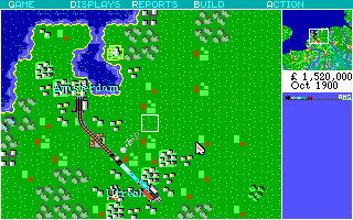 Sid Meier's Railroad Tycoon gameplay screenshot
