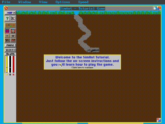 SimAnt gameplay screenshot