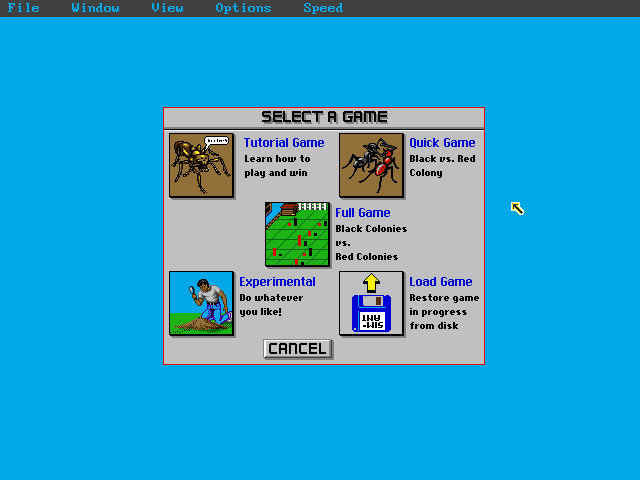 SimAnt gameplay screenshot