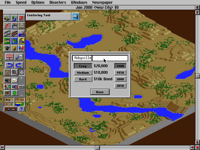 SimCity 2000 gameplay screenshot