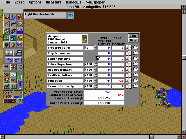 SimCity 2000 gameplay screenshot