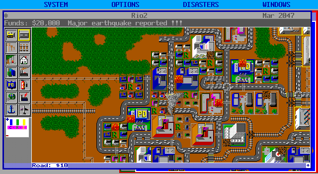 SimCity gameplay screenshot