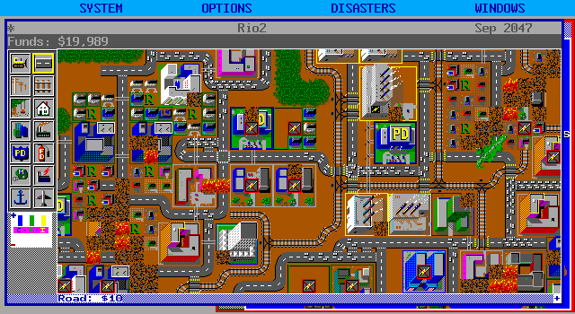 SimCity gameplay screenshot