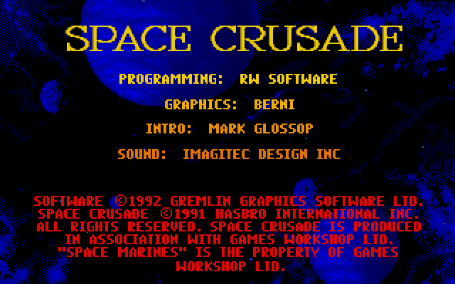 Space Crusade gameplay screenshot