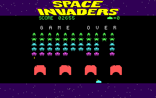 Space Invaders gameplay screenshot