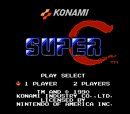 Super C gameplay screenshot
