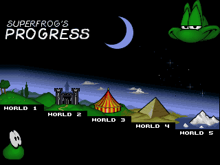 Superfrog gameplay screenshot