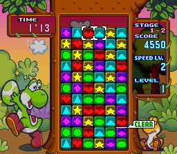 Tetris Attack gameplay screenshot