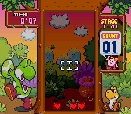 Tetris Attack gameplay screenshot
