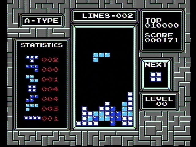 Tetris gameplay screenshot