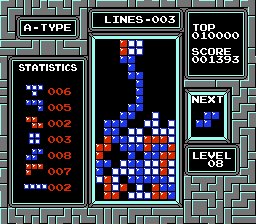 Tetris gameplay screenshot