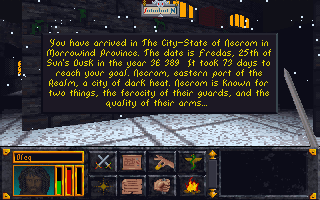 The Elder Scrolls: Arena gameplay screenshot