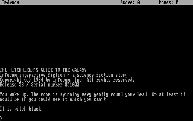 The Hitchhiker's Guide to the Galaxy gameplay screenshot