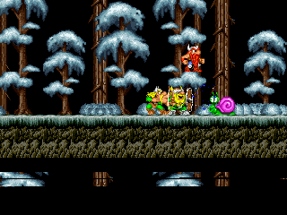 The Lost Vikings gameplay screenshot