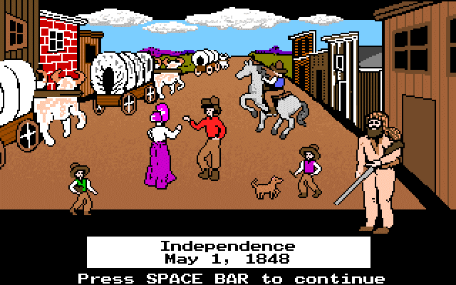 The Oregon Trail gameplay screenshot