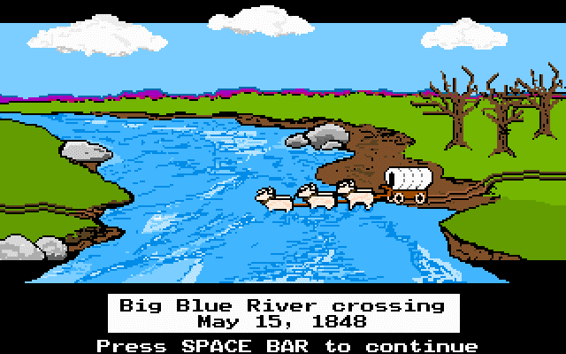 The Oregon Trail gameplay screenshot