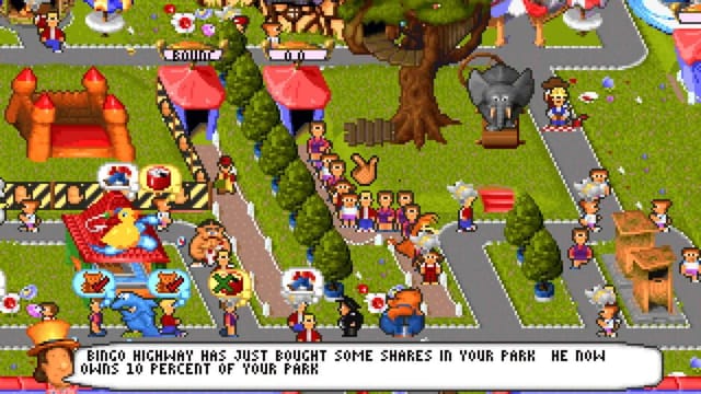 Theme Park gameplay screenshot