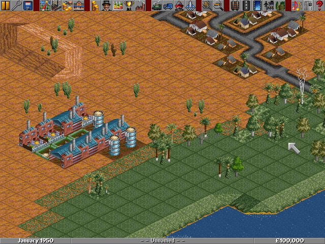 Transport Tycoon Deluxe gameplay screenshot