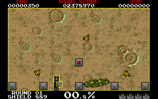 Volfied gameplay screenshot