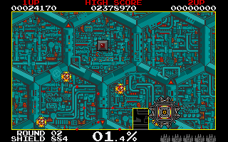 Volfied gameplay screenshot