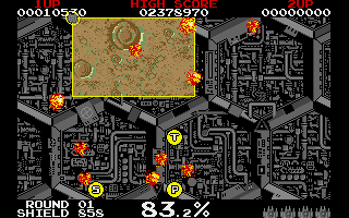 Volfied gameplay screenshot