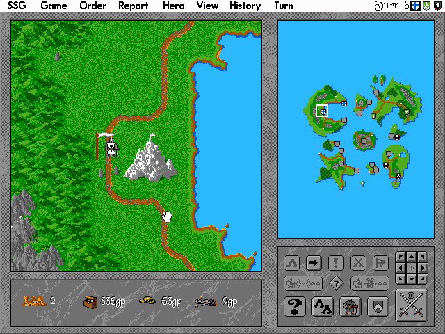 Warlords II gameplay screenshot