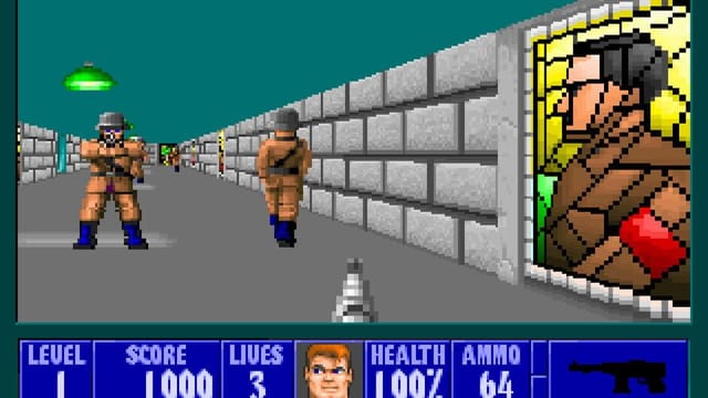 Wolfenstein 3D gameplay screenshot