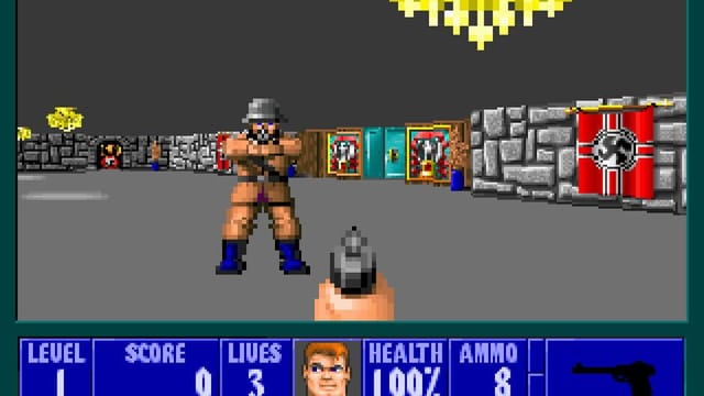 Wolfenstein 3D gameplay screenshot
