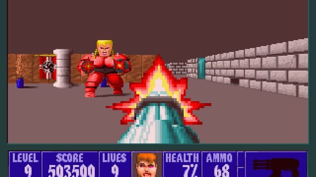 Wolfenstein 3D gameplay screenshot