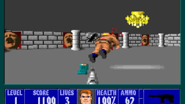 Wolfenstein 3D gameplay screenshot