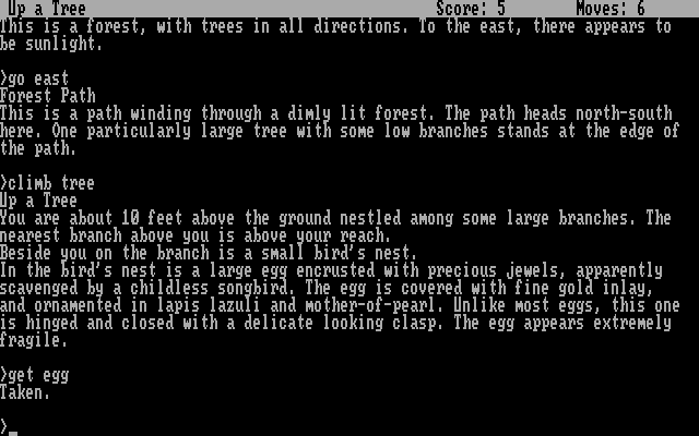 Zork: The Great Underground Empire gameplay screenshot