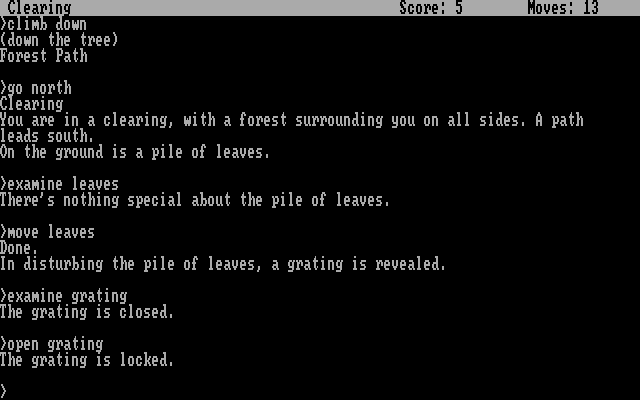 Zork: The Great Underground Empire gameplay screenshot