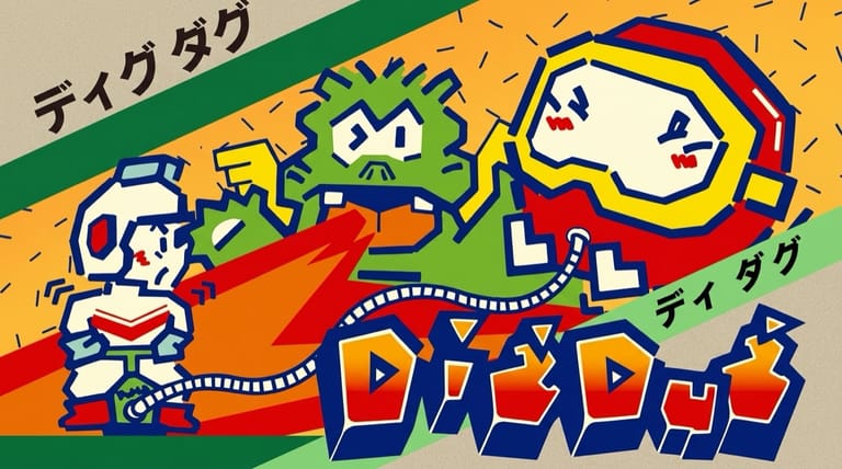 Dig Dug gameplay thumbnail